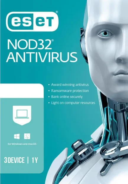 ESET NOD32 Антивирус 1 год на 3 ПК