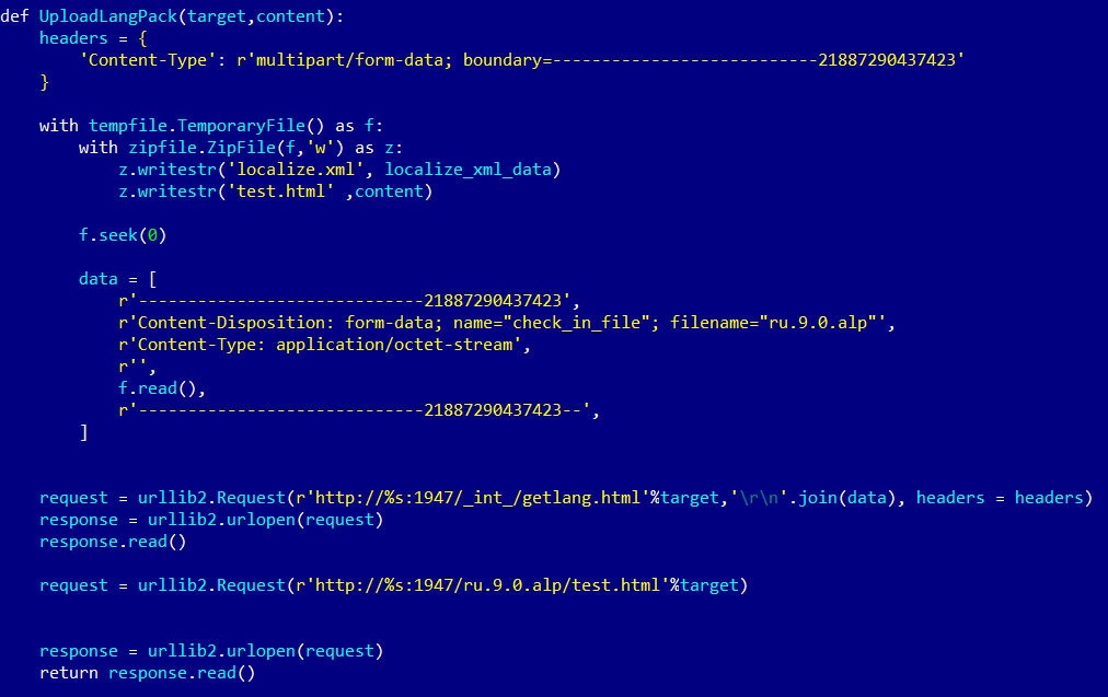 Пример скрипта для загрузки файла языковой локализации