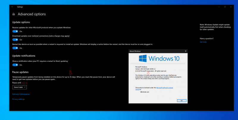 В Windows 10 Home может появиться возможность отложить обновления на 35 дней