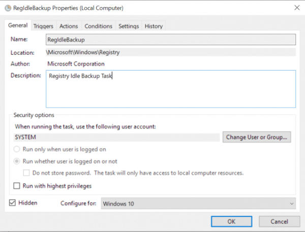 Microsoft целенаправленно убрала из Windows 10 функцию сохранения бэкапов реестра 