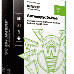 Антивирус Dr.Web — лицензия на 1 год на 1 ПК