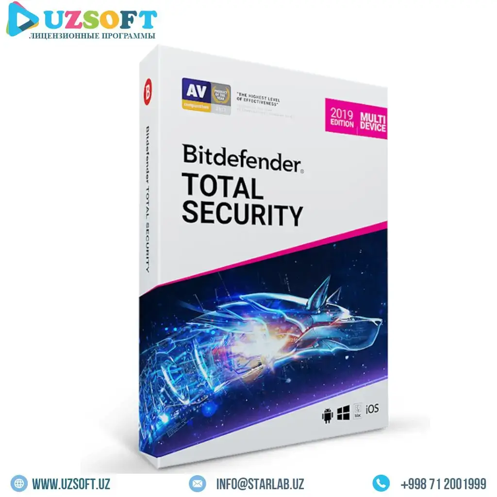 Bitdefender Total Security на 1 год для 5 устройств