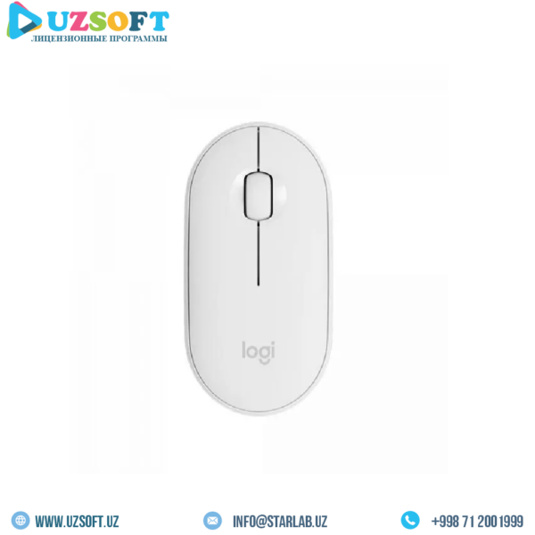 LOGITECH M350 Pebble Bluetooth Mouse - OFF-WHITE