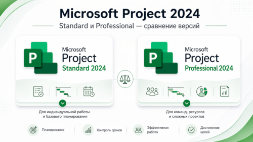 Microsoft Office и Project 2024 сравнение версий